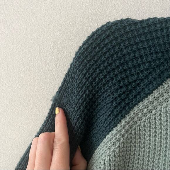 Madewell Colorblock Eastbrook Turtleneck Cross-Back Sweater - Picture 6 of 8